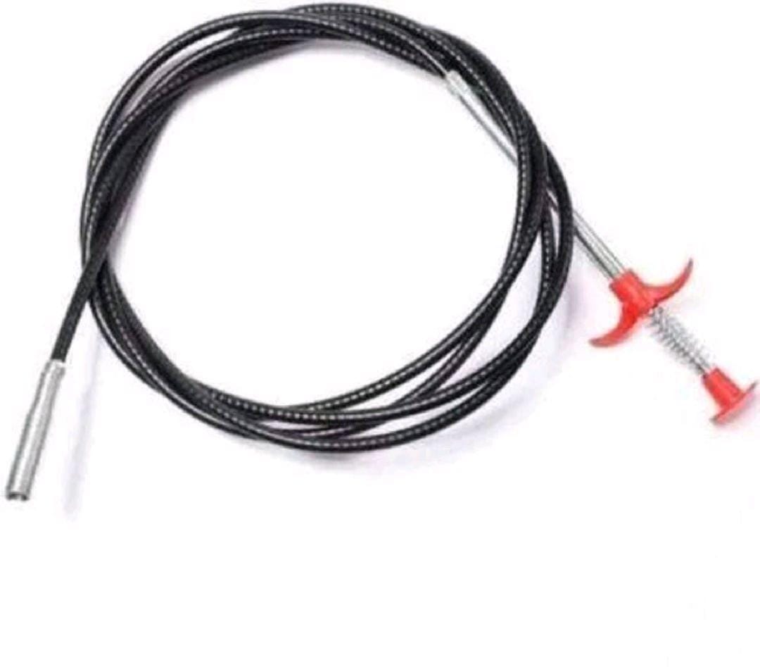 Metal Flexible 90 cm Wire Brush Hand Sink Cleaning Hook Sewer Dredging Device Snake Drain Cleaner