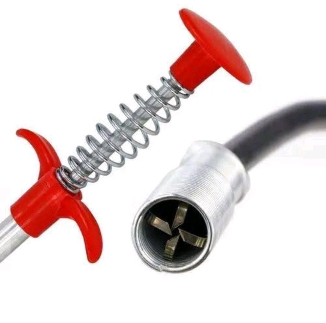 Metal Flexible 90 cm Wire Brush Hand Sink Cleaning Hook Sewer Dredging Device Snake Drain Cleaner