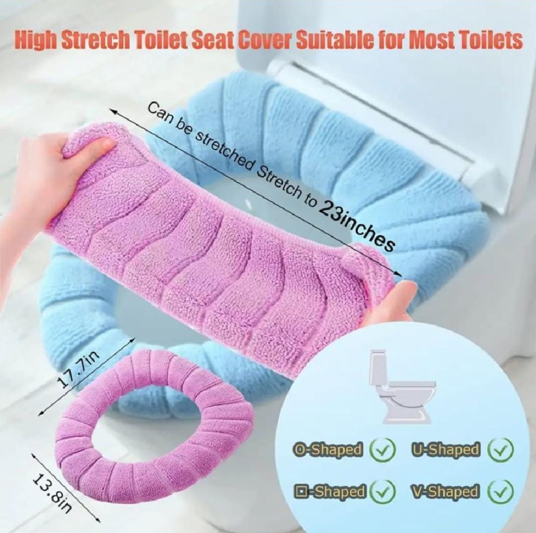 Universal Warm Soft Thickened Seat Cover Washable Home Toilet Seat Cover With Cushion