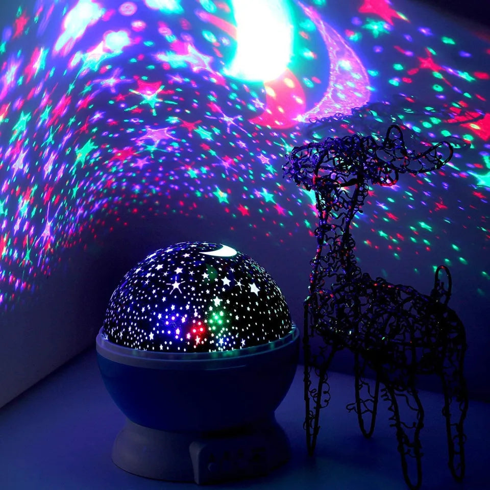 LED Rotating Night Light Projector Starry Sky Star Master Children Kids Sleep Romantic LED USB Projector Lamp Child Gifts