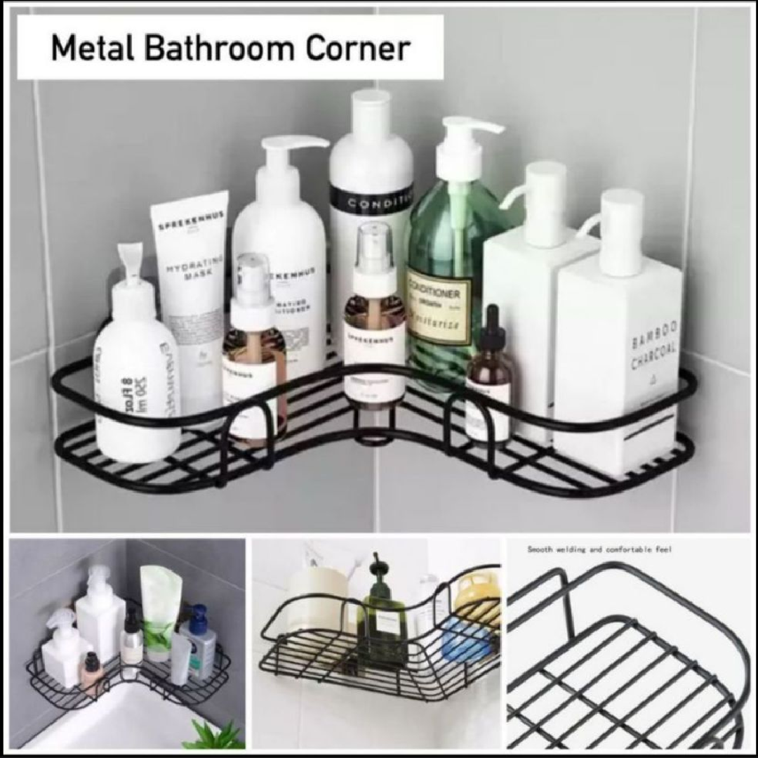 Metal Corner Rack For Bathroom & Kitchen Storage