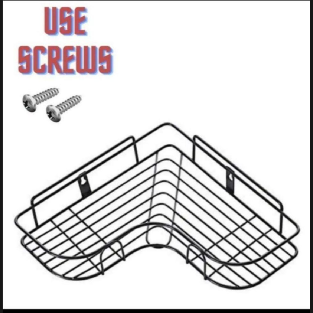 Metal Corner Rack For Bathroom & Kitchen Storage