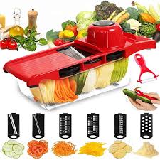 New 6 In 1 Mandoline Slicer Vegetable Cutter