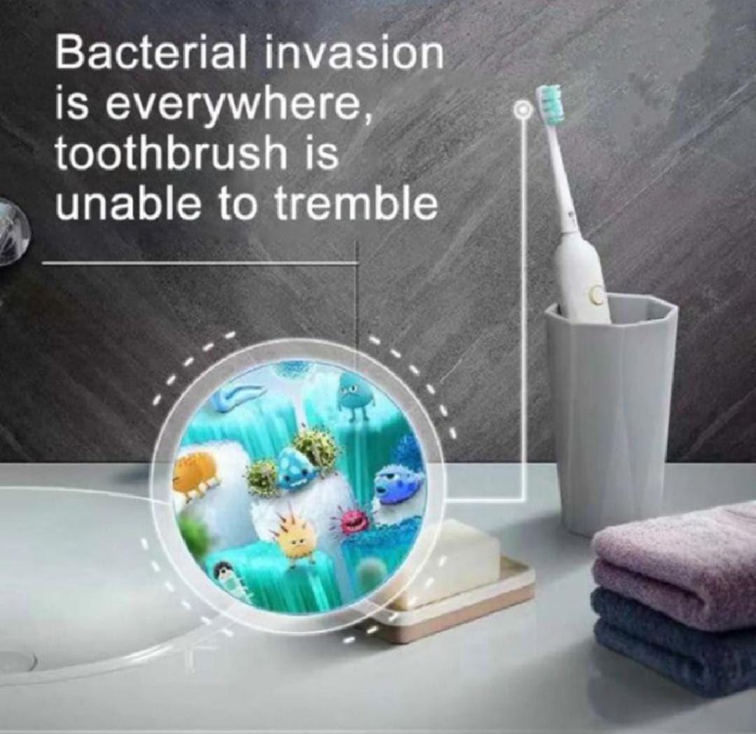 Solar UV Light Ultraviolet Toothbrush Sterilizer Automatic Toothpaste Dispenser Wall Mount with 4 Toothbrush Holder