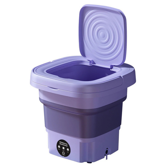 Mini Washing Machine Foldable Bucket Type Laundry Clothes Washer Cleaner Travel