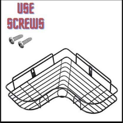 Metal Corner Rack For Bathroom & Kitchen Storage