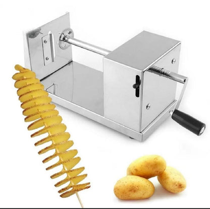 Potato Spiral Cutter Potato Slicer Potato Tornado Slicer Tornado Potato machine Spiral Twister Potato Chips Slicer Vegetable Cutter Cutting Machine